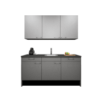 Procasa Keuken 180cm Compleet Grey Inclusief Vaatwasser Volledig Geintegreerd