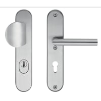 Skantrae Veiligheidsset RVS Ovaal Titan Rechts Kruk-Knop PC72 Kerntrekbeveiliging