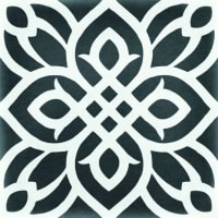 Vloertegel Boheme Bolshoi 01 Negro 20x20cm 7mm Mat R10