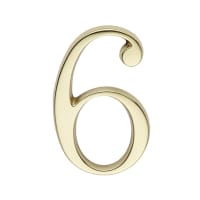 Skantrae Huisnummer Messing Nr 6 Titanium