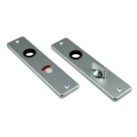 AMI Kortschild Recht Met Krukgat/WC-garnituur 180x41mm WC55/8 Aluminium F2
