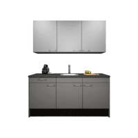 Procasa Keuken 180cm Compleet Grey Inclusief Onderbouw Koelkast