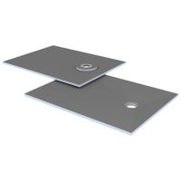 Wedi Fundo Ligno Plus Douche-Element 23mm 90x90cm Afvoer Decentraal