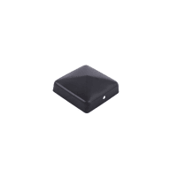 Paalornament Piramide 71x71mm Aluminium Zwart