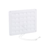 Ventilatierooster Afsluitbaar 250x200mm Kunststof Wit