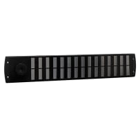 Schuifrooster Bold Line 500x90mm Aluminium Zwart