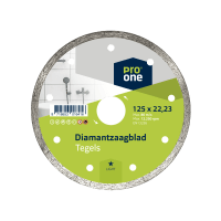 ProOne Diamantzaagblad 125x22,23mm Light Tegels