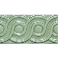 Strip Modernista Relieve Clasico Verde Claro 7,5x15cm Glanzend
