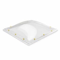Skylux Tweewandig Koepel PC/PC 70x70cm Bolvormig Opaal
