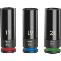 Wera Doppenset 17-21 1/2" Wheel Impaktor C 3-Delig