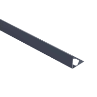 Schlüter BARA-RWL Geperforeerd Hoekprofiel 25mm 250cm Alu Met Kleurcoating Antracietgrijs RWL25AG
