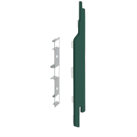 Keralit Eindkap En Connector Rechts 2814 Mosgroen Classic Nerf 5st