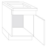 Bribus Onderkast voor Spoelunit ECO PG-1 OGM50-DB Links FSC Mix 70%