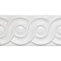 Strip Modernista Relieve Clasico Blanco 7,5x15cm Glanzend