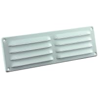 Schoepenrooster 300x90mm Aluminium Wit