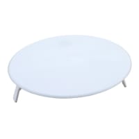 Afdekplaat Klemmend Rond 95mm Wit