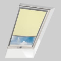 Fakro Rolgordijn Met Zijgeleiding ARP Z-Wave Solar II 94x98cm Elektrisch Exclusief Afstandbediening Kleur Witgeel (203)