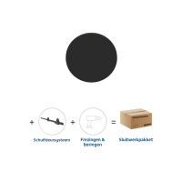 Skantrae Hang&Sluitwerkpakket 2180 Orbit De Urknop + Foxtrot Schuifsysteem Zwart