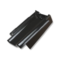 Nelskamp F-12-U Zuid Gevelpan Rechts Innensteg Zwart Engobe 765