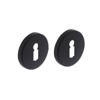 Intersteel Sleutelrozet Met Onderrozet Kunststof 49x7mm Zwart 1 Paar