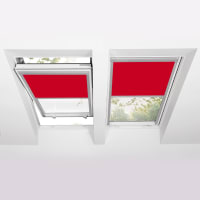 Fakro Verduisterend Rolgordijn ARF Z-Wave Solar II 94x98cm Elektrisch Exclusief Afstandsbediening Kleur Rood (260)
