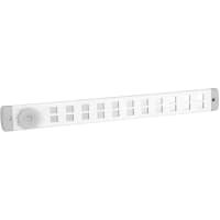 Schuifrooster Bold Line 370x40mm Aluminium Wit
