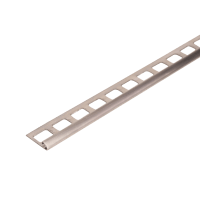 ProOne Tegelprofiel Kwartrond 6mm 300cm RVS Geborsteld