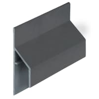 Keralit Trim/Kraal Aansluitprofiel 17mm 600cm Antraciet Classic Nerf