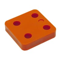 GB Drukplaat Zonder Sleuf 15mm Oranje 48st 34715