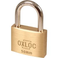 Oxloc Hangslot KA 5001 Gelijksluitend 50mm Staal Met 2 Sleutels
