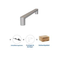 Skantrae Hang&Sluitwerkpakket 2178 Arc Greep 24x300mm + Foxtrot Schuifsysteem RVS