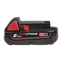 Milwaukee Accu 18V 2Ah M18 B2 Redlithium