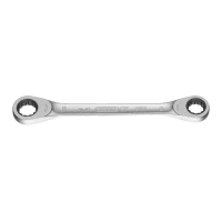 Gedore Ringratelsleutel 4R Plat 17x19mm Dubbel