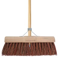 ProOne Gemeentebezem 450mm Natuurvezel Met Steel 160cm