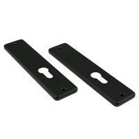 AMI Kortschild 180/41 Recht Blind Met Profielcilindergat 180x41mm PC55 Aluminium Zwart