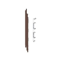 Keralit Eindkap En Connector Links 2819 Bruin Eiken Met Houtstructuur 5st