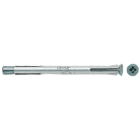 Fischer Kozijnplug F 10 M 10x132mm Verzonken kop Elektrolytisch Verzinkt 100st 88676