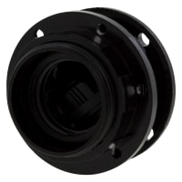 Fitting E27 Met Kraag/Ring Zwart