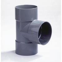 Dyka PVC T-Stuk 90mm 90 Graden 3x Lijmmof Grijs