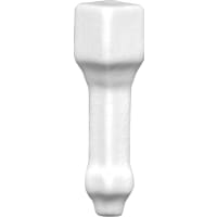 Hoek Modernista Angulo Cornisa Clasico Blanco 1x7,5cm Glanzend