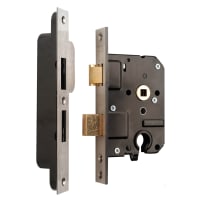 Nemef Veiligheidsslot 4119/17 DIN Links/DIN Rechts PC55 Doornmaat 50mm RVS