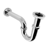 Bonfix Wastafelsifon 5/4x32mm Messing Verschroomd Met Plug 