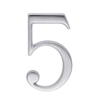 Skantrae Huisnummer Mat Chroom Nr 5 Titanium