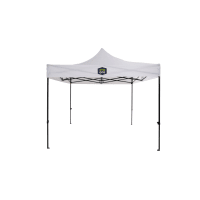 ProOne Doorwerktent 2,9x2,9m Stalen Frame Met Kunststof Doek Wit