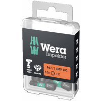 Wera Bitset Impaktor 25mm TX-20 10-Delig