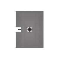 Wedi Fundo Plano Systeem Compleet Aansluiting Lange Zijde 1200x900x65mm