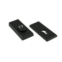 AMI Veiligheidsrozet 115/15 Rechthoek 15mm SKG3 Aluminium Zwart Met Kerntrekbeveiliging 