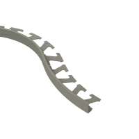 Schlüter SCHIENE-AC Decoratief Profiel Radius 10mm 250cm Alu Met Kleurcoating Grijs R/A100G
