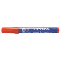 Lyra Merkstift Permanent Punt 2-6mm Rood