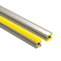 Schlüter DILEX-EZ 6+9 Sierprofiel 9mm 250cm PVC Cadmiumgeel Chroom Inlage EZC/CG9